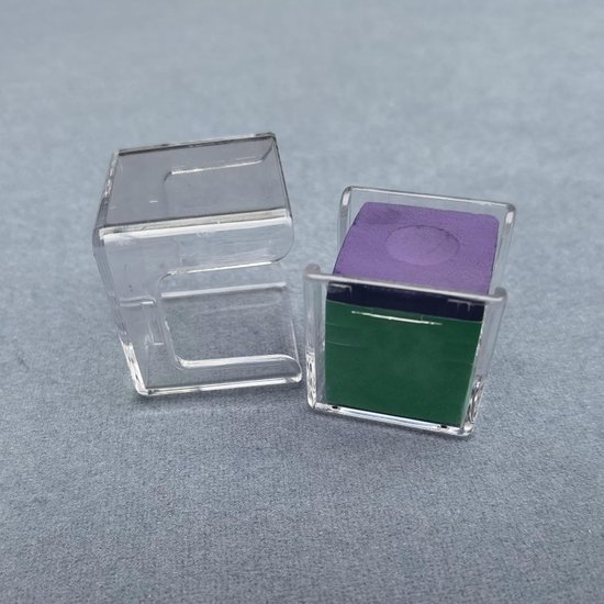 Krijthouder Biljartkeu - Krijtdoos Keu - Biljart Spel Verbeteren - Transparant Acryl Materiaal - 3 x 3 x 3 cm — afbeelding 3