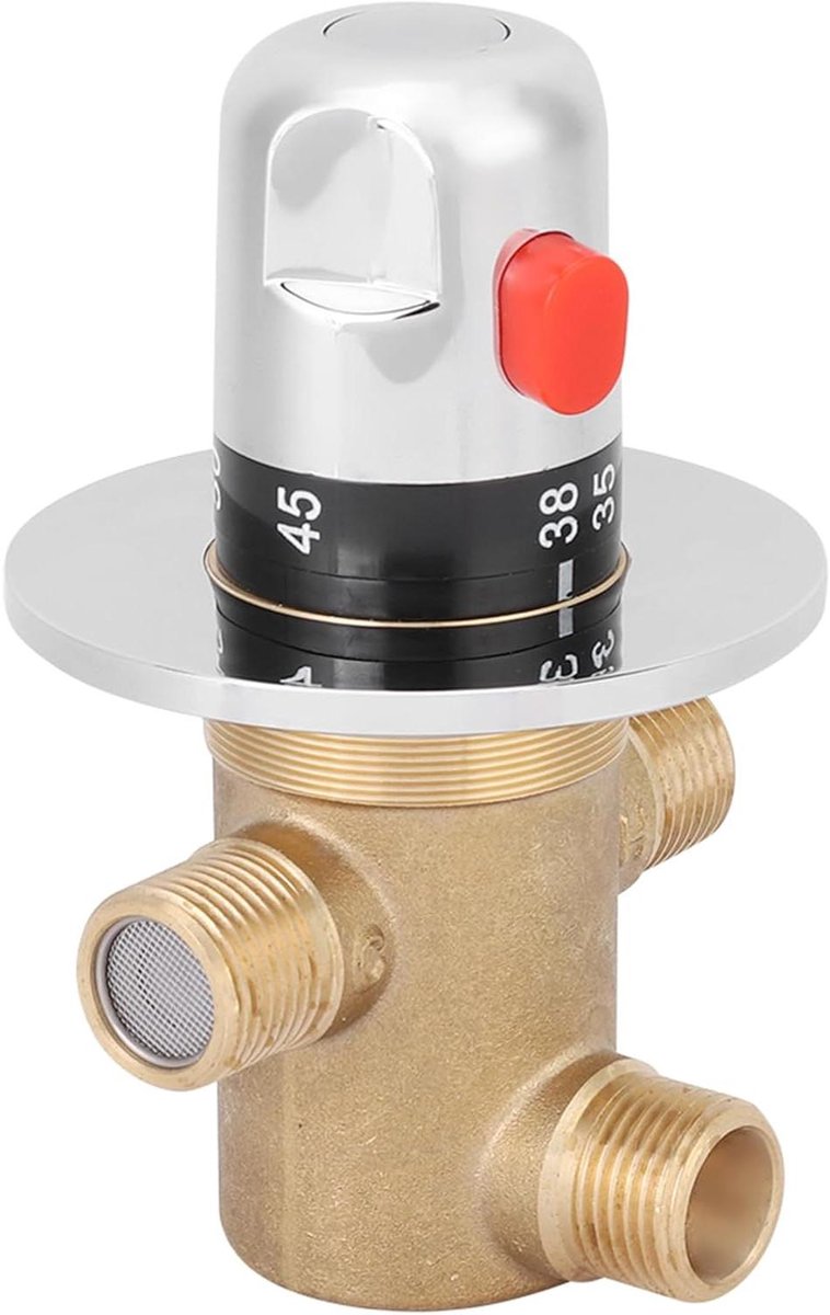 Thermostat Kraan - Douche Mixer - Veilig Douchen - Stabiele Temperatuurregeling - 15 x 10 x 10 cm - Chroom
