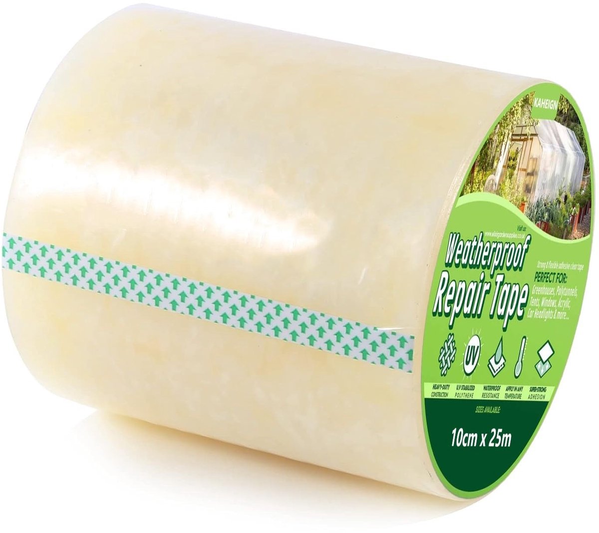 SnelShoppen - 10cm x 25m Kassen Reparatietape - 6 Mil Dikke Transparante UV Bestendige Polyethyleen Folie voor Polytunnel en Kassen Bedekking