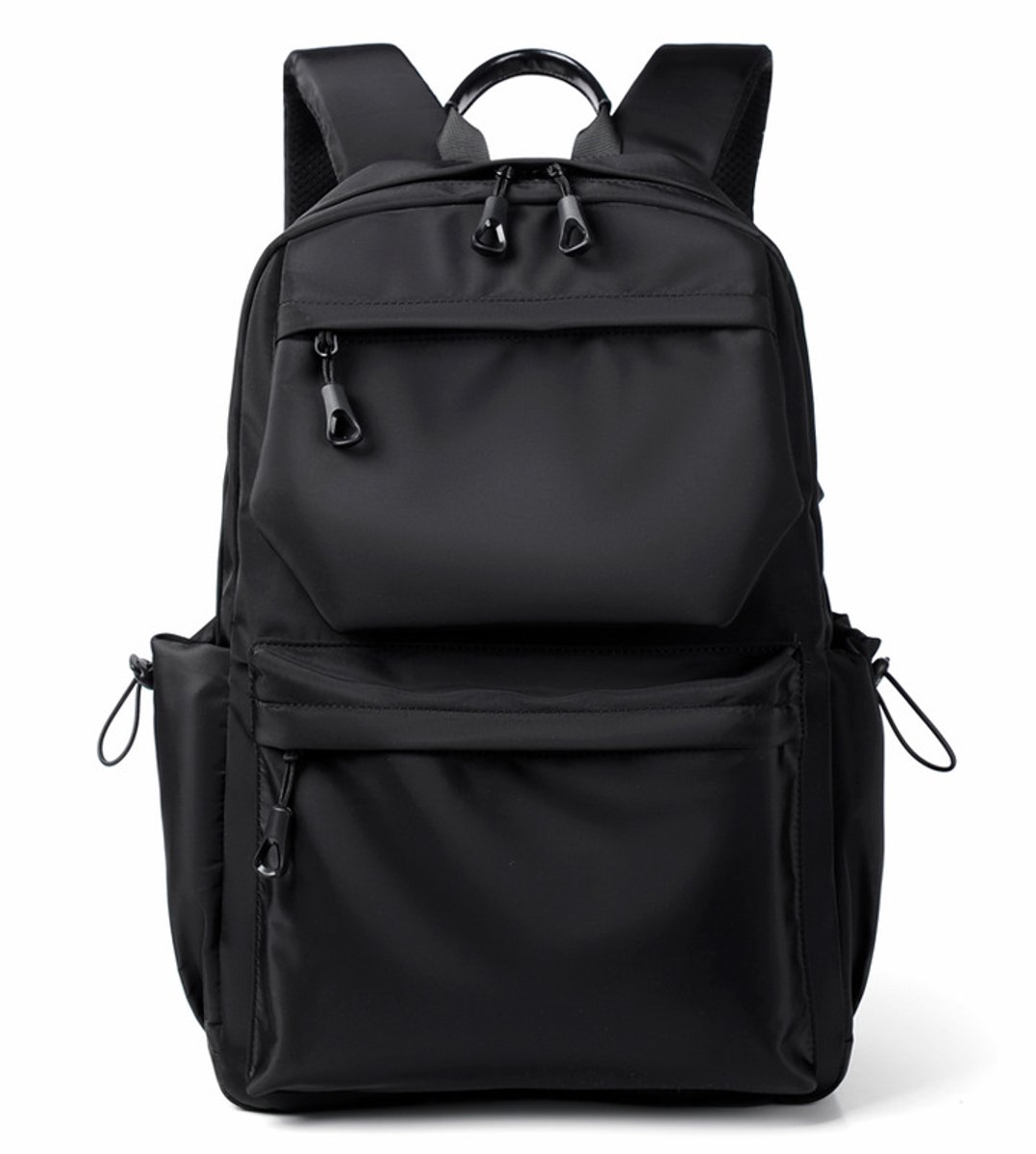 YAGXIG Heren Business Rugzak - Studentenrugzak - Laptoptas - Geschikt voor school, werk en reizen - Geschikt voor een 14-inch laptop, lichtgewicht en duurzaam (Zwart)