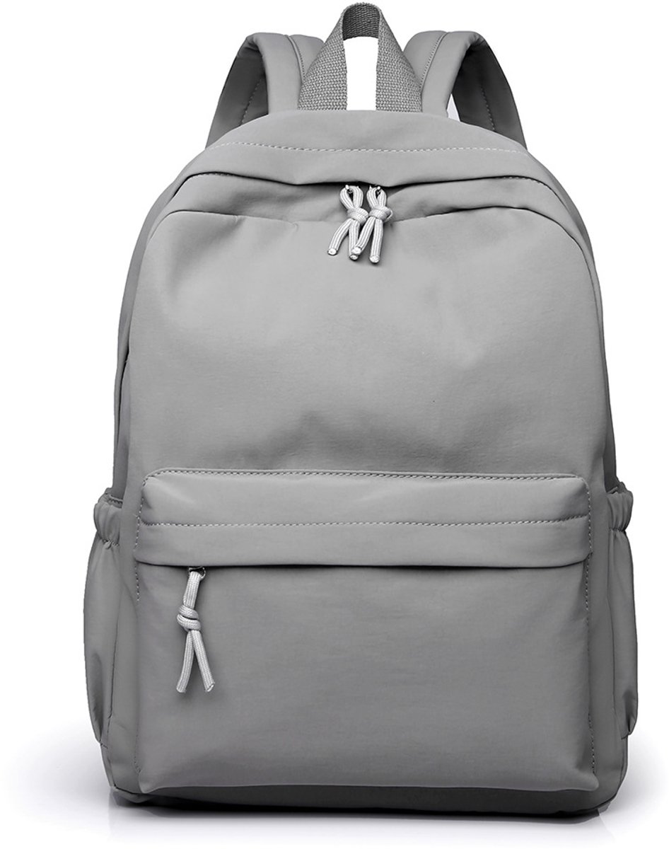 YAGXIG Casual Rugzak - Ruime Schooltas - Grijze Schooltas - Pendel-/Reisrugzak - Dagelijkse Rugzak - Geschikt voor Middelbare School- en Universiteitsstudenten - Geschikt voor Jongens/Meisjes
