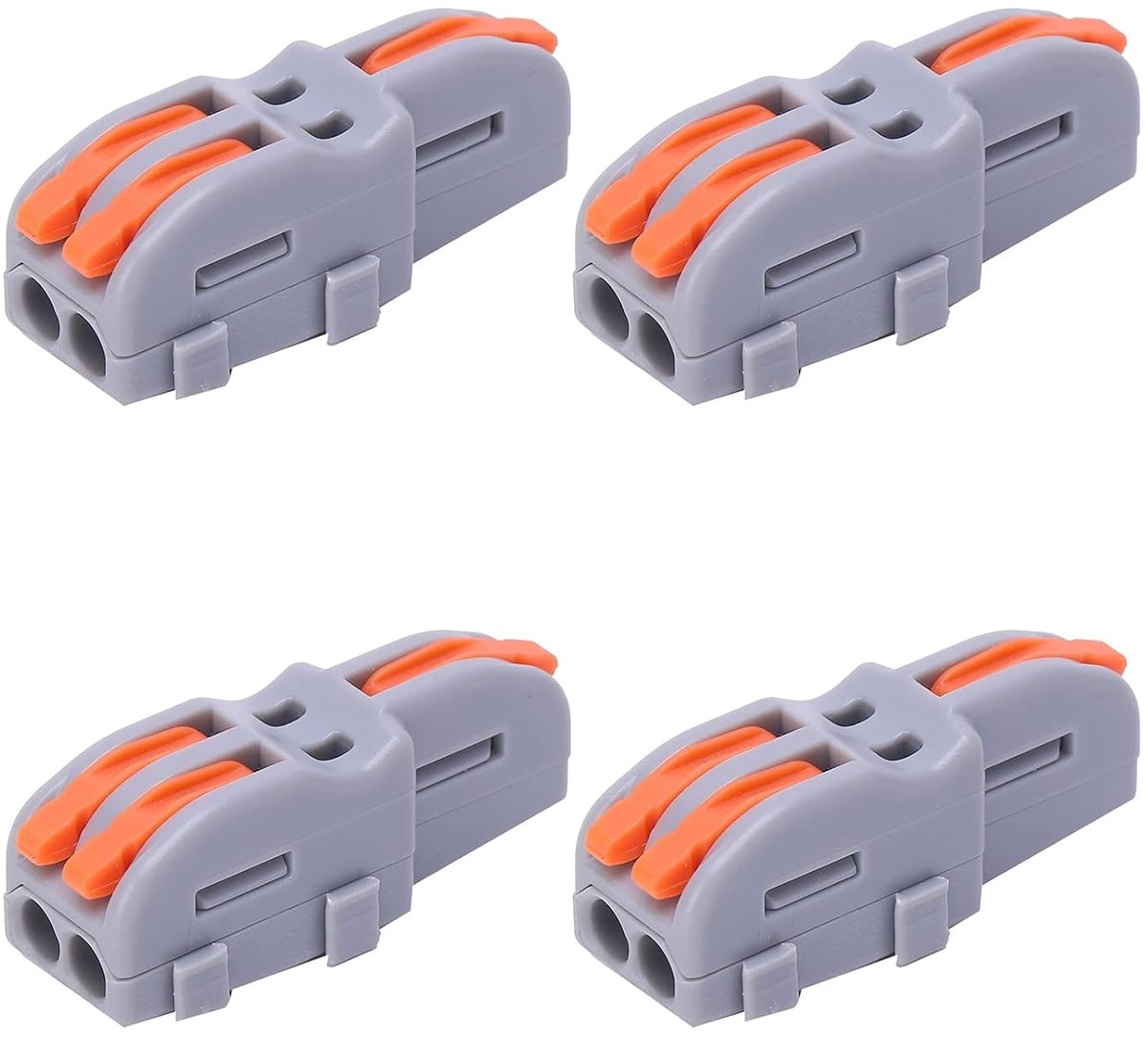 SnelShoppen - 2 op 1 Draad Split Connector, 1 naar 2 Klem Verbinder, IDC Elektrisch, 20 Stuks Snelle Terminalblok T-vormige Push-Type Bedrading Splitt