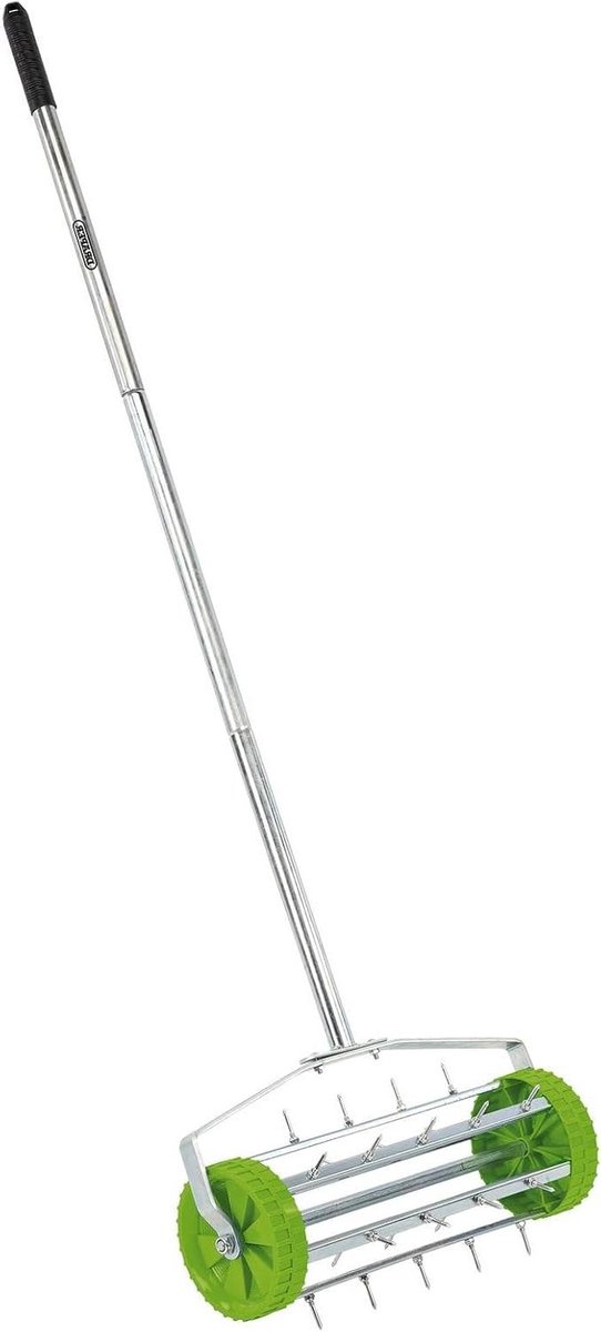 Gazonbeluchter - Handige beluchter - Gazononderhoud - 450 mm trommel - 33 mm tanden - Zilver