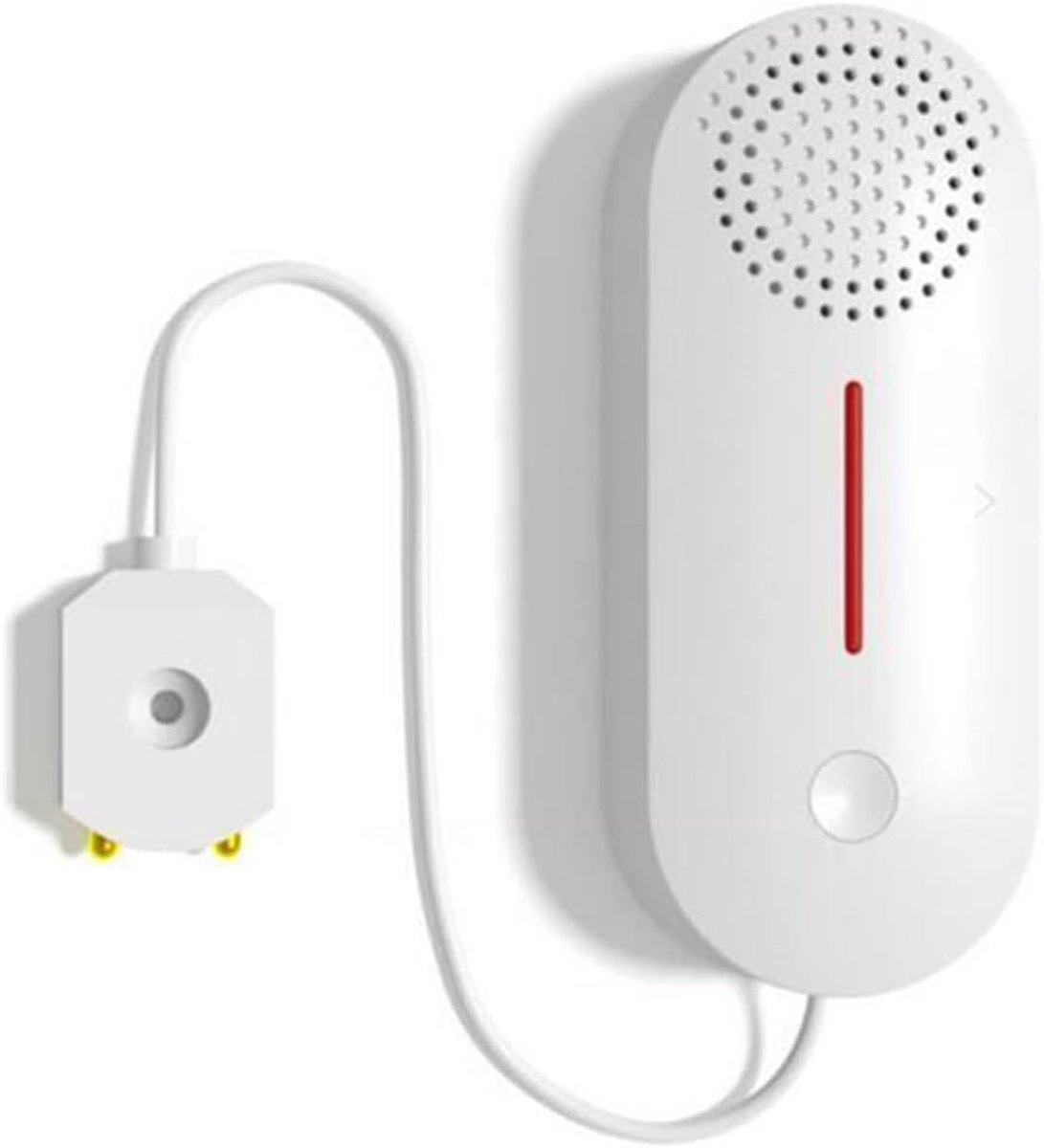 SnelShoppen - Slimme Waterlekkage Alarm Sensor - WiFi Waterlek Detector met 80dB Alarm - Onafhankelijk Overstroming Beveiligingssysteem voor Huis en T