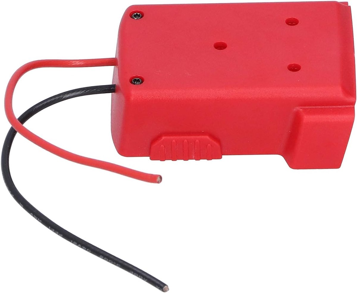 SnelShoppen - Batterijadapter voor Milwaukee, batterijconverter 18 V M18 XC18, efficiënte batterijadapter van robuust ABS, veilige en betrouwbare verb