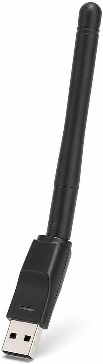 SnelShoppen - 150Mbps USB WiFi Adapter - Draadloze Netwerkkaart met Ingebouwde Antenne voor Desktop en Laptop - Betrouwbare Verbinding voor Media-inho