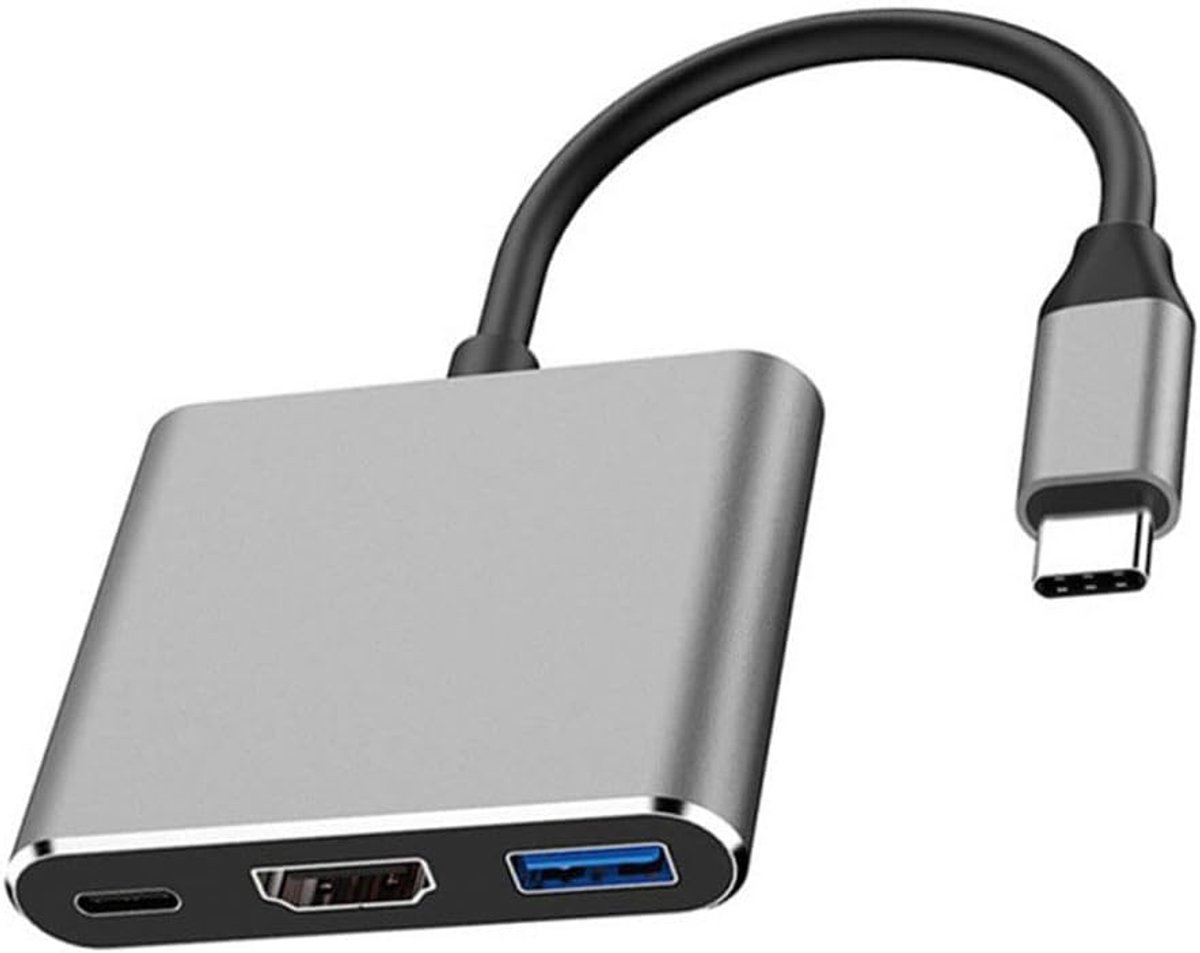 SnelShoppen - USB Type-C 3.1 naar USB Type-C/HDMI/Micro USB 3.0 Adapter Converter - Duurzaam Aluminium & Koper - Voor Macbook & Android - Ideaal voor