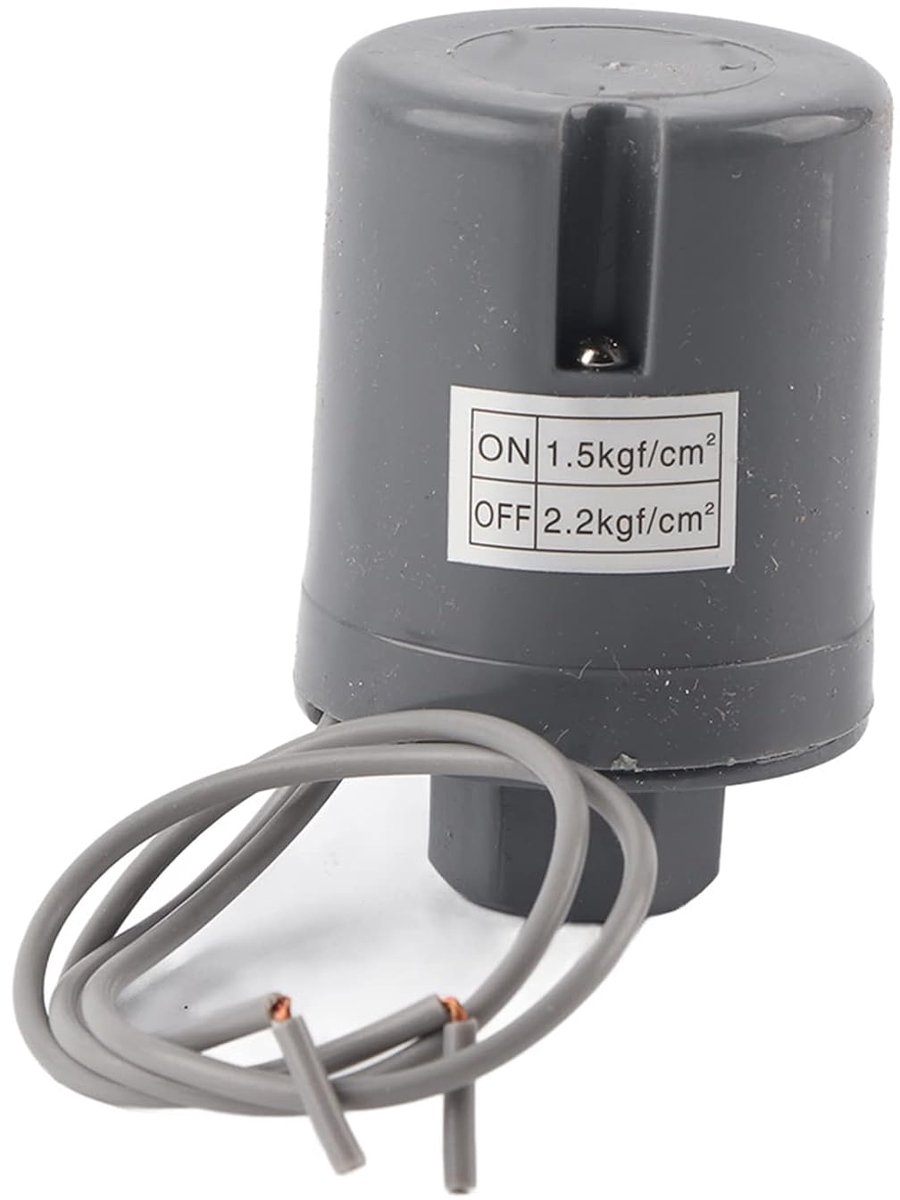 SnelShoppen - Automatische Waterpomp Drukschakelaar 220V G3/8 Draad, Drukregeling 1.5-2.2kgf/cm2 voor Tuin, Keuken en Camping