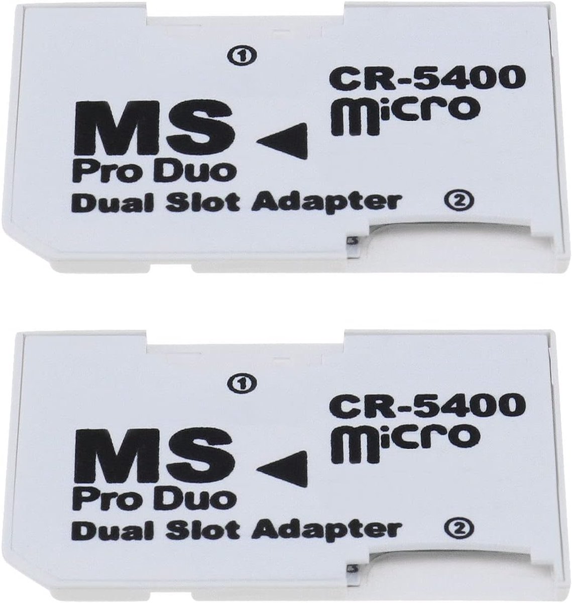Dual SD/TF kaart naar MS geheugenkaart houder - 512GB ondersteuning - voor Sony Memory Stick - ideaal voor PSP - ShopVlot