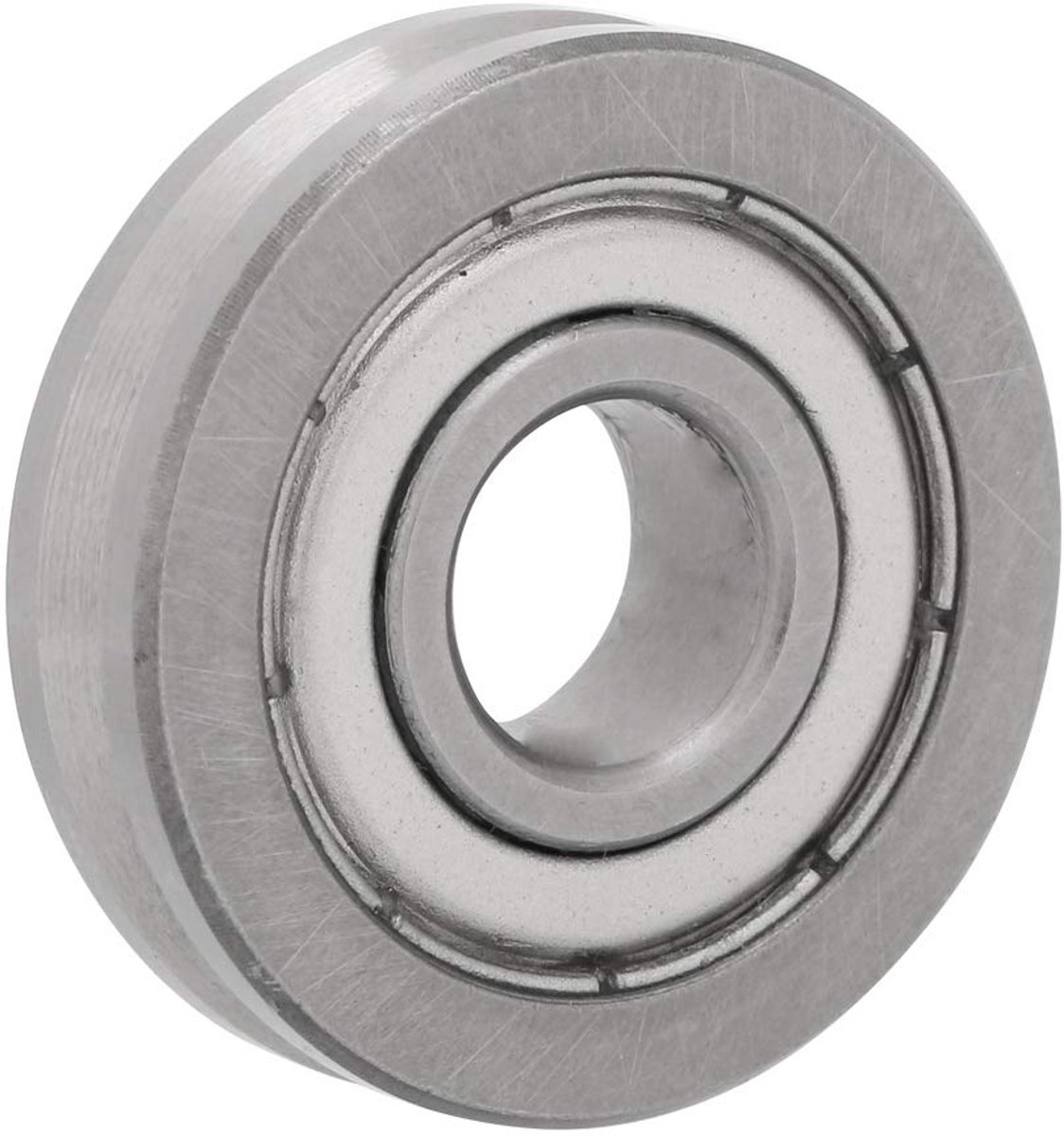 SnelShoppen - V-Groeflager 10x30x8mm Hoogwaardige Stalen Gelagerde Wiel Lager voor Gidswielen en Rechtstreekse Toepassingen, Corrosiebestendig en Gelu