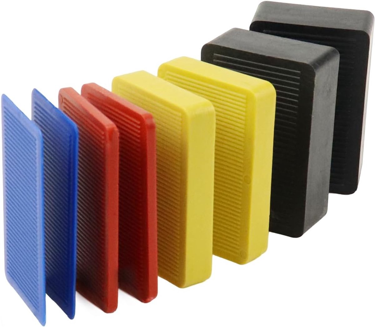 Plastic spacers 60 mm x 40 mm - set van 84 stuks - sterke kunststof - ideaal voor meubels en ramen - ShopVlot