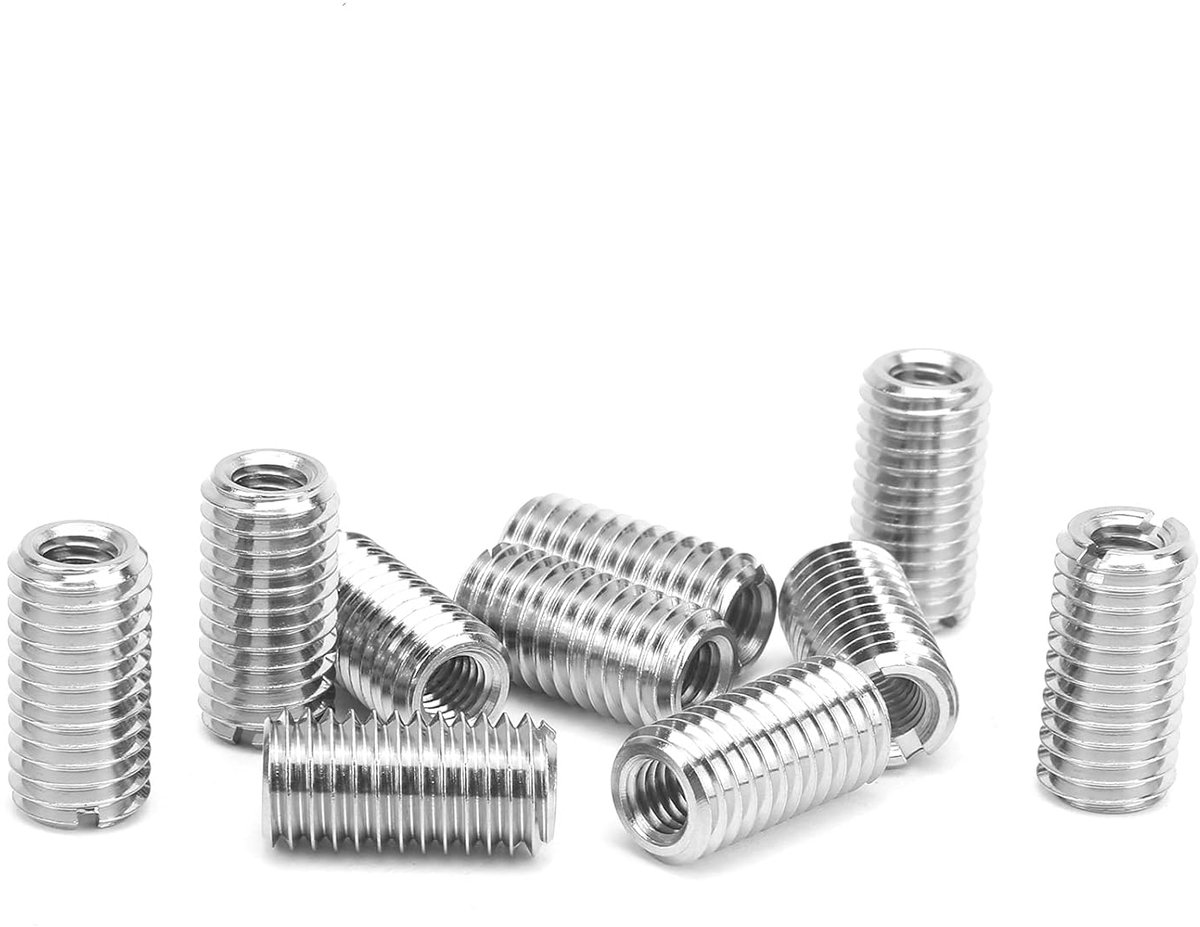 SnelShoppen - Pak Van 10 Stuks Sleufmoer, Roestvrijstalen Bevestigingsmiddelen M6x1.0mm Binnendraad, 20 Mm Lengte Schroefmofconversiemoer voor Klussen