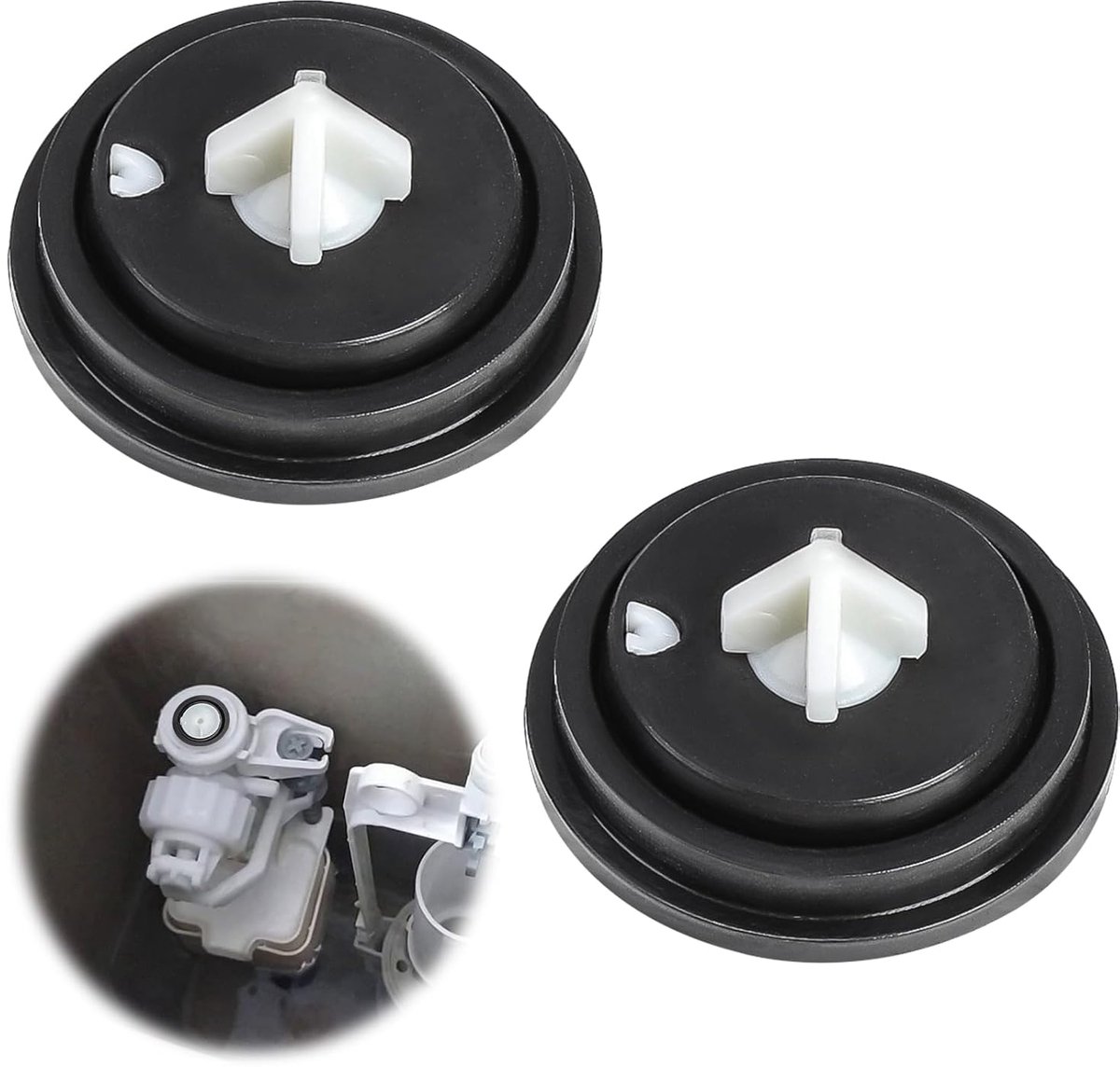 SnelShoppen - Diaphragma Floatschakelaar Kit met 2 Diaphragma's, Wasmachine, Floatschakelaar voor Tanks, Eenvoudige en Duurzame Vervanging, Hoogwaardi