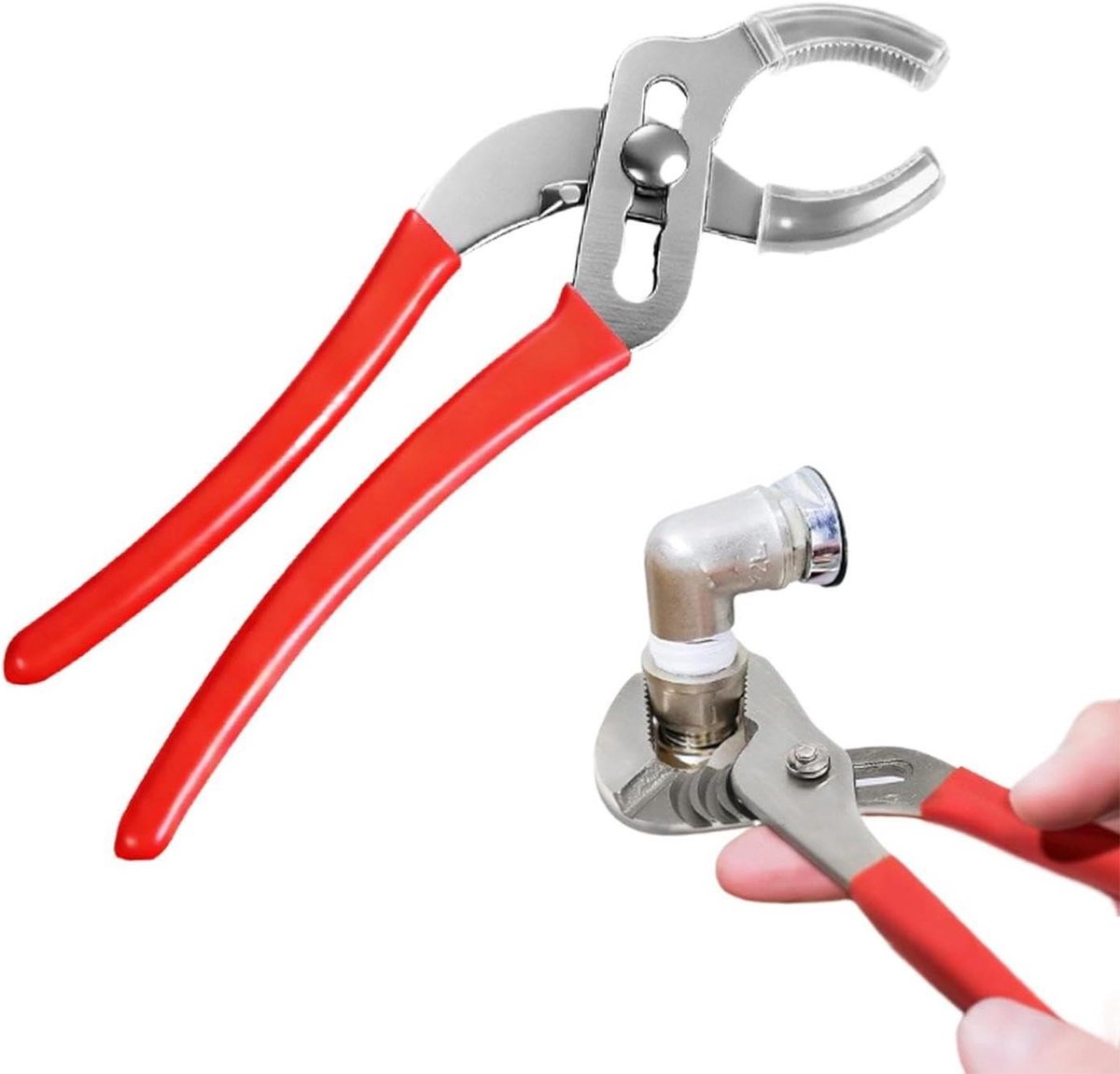 Waterpomptang Verstelbaar - Leidingtang Pijptang - Loodgieterswerk Reparatie - Brede Opening - 30 cm - Zwart
