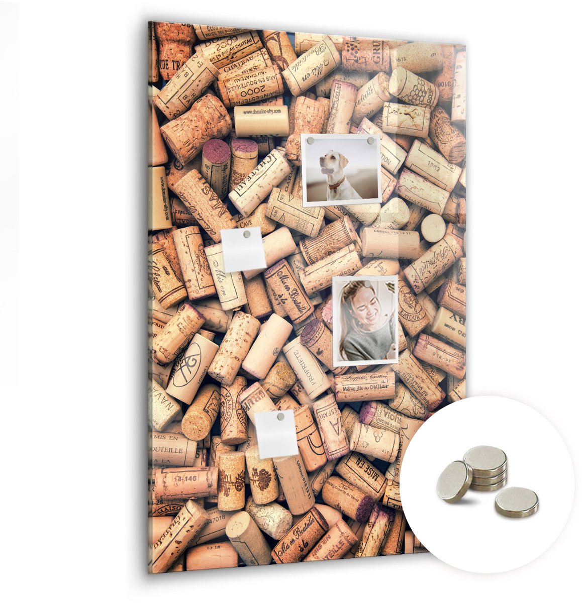 Coloray Glazen Magneetbord - Magnetisch Bord Antelope Canyon - 60x90 cm - Beige Magneetbord - Magnetic Board - Magneetbord Design