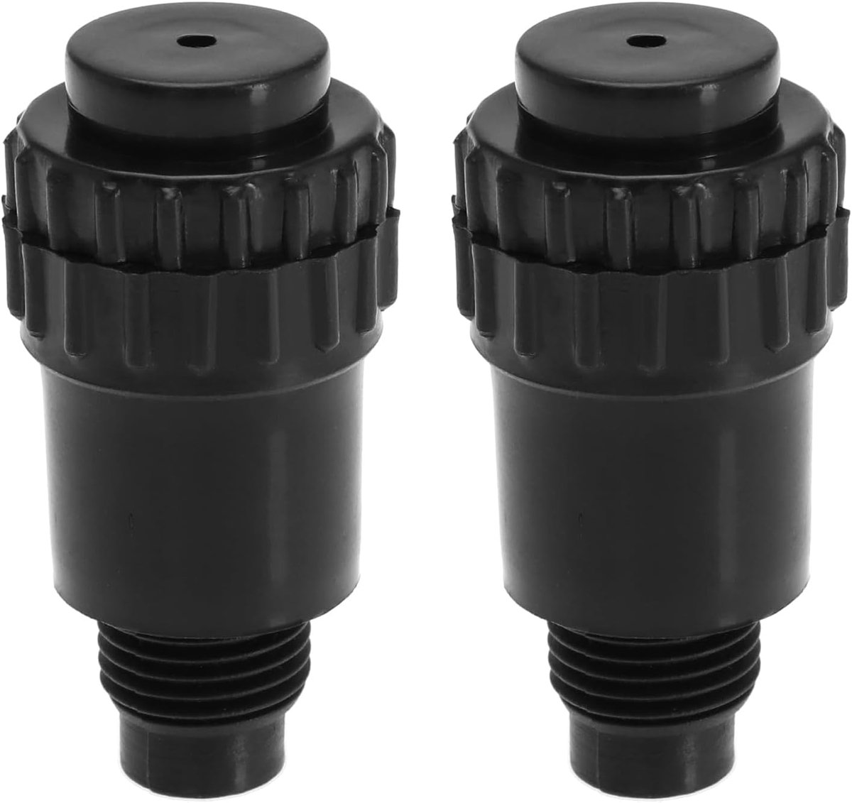 SnelShoppen - 2 Stuks 16mm Externe Draad Olie Plug Connector Compressor Olie Plug Connector Accessoire Geschikt voor Luchtcompressoren Kunststof Zwart