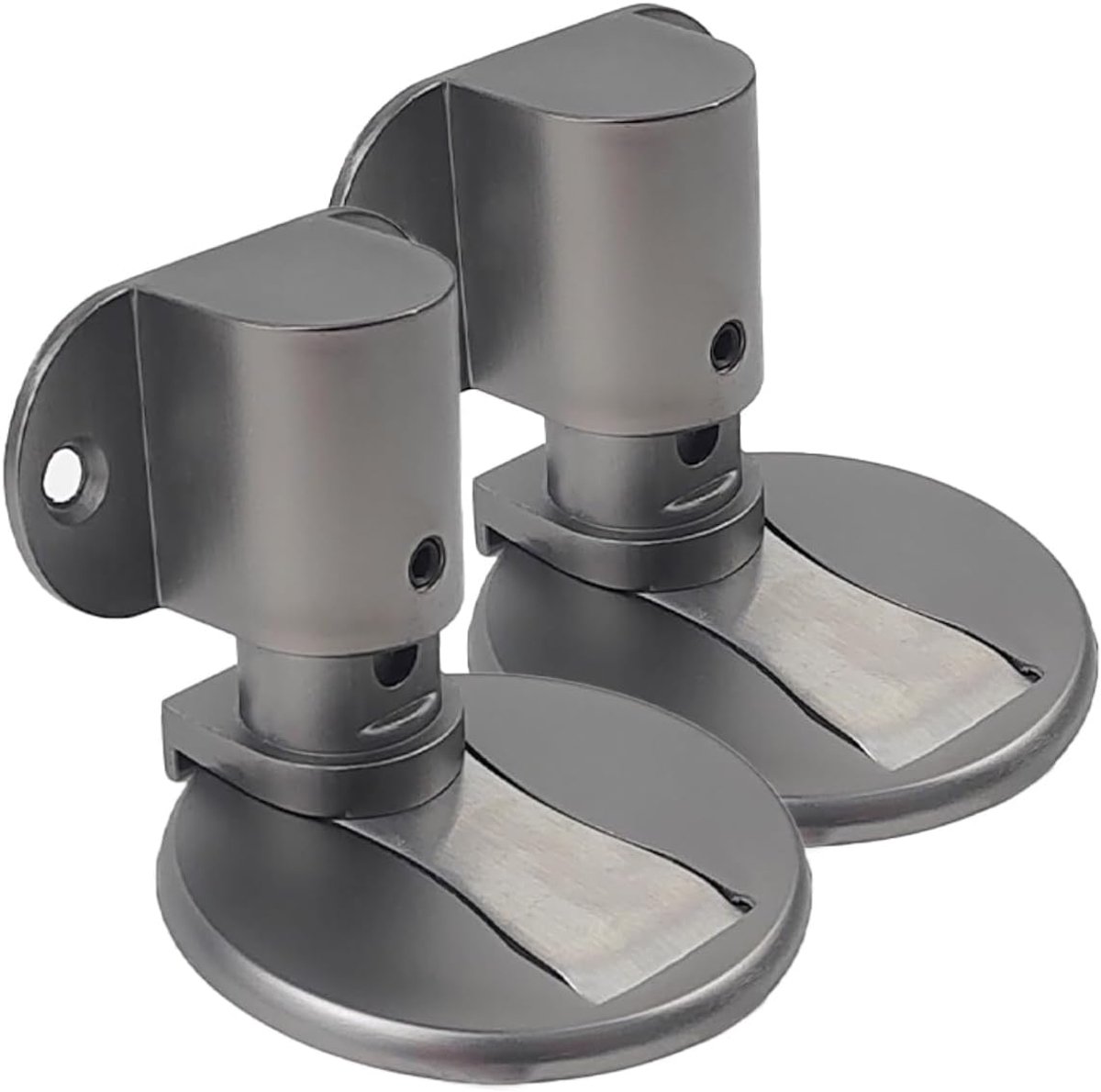 SnelShoppen - Onzichtbare Magnetische Deurstoppers 2 Stuks Verstelbare Deurstoppers met 3M Dubbelzijdige Tape of Boren Voor Diverse Deurtypes Vloerpro