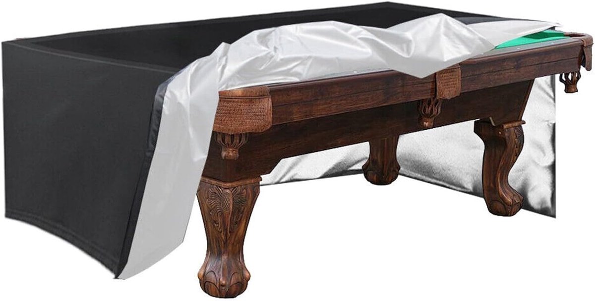 SnelShoppen - Billiard Tafel Cover 210D Oxford Stof Waterdicht en Stofdicht, 8/9 Ft Buitentafel Dekking UV-Bescherming (287 x 155 x 82 cm)