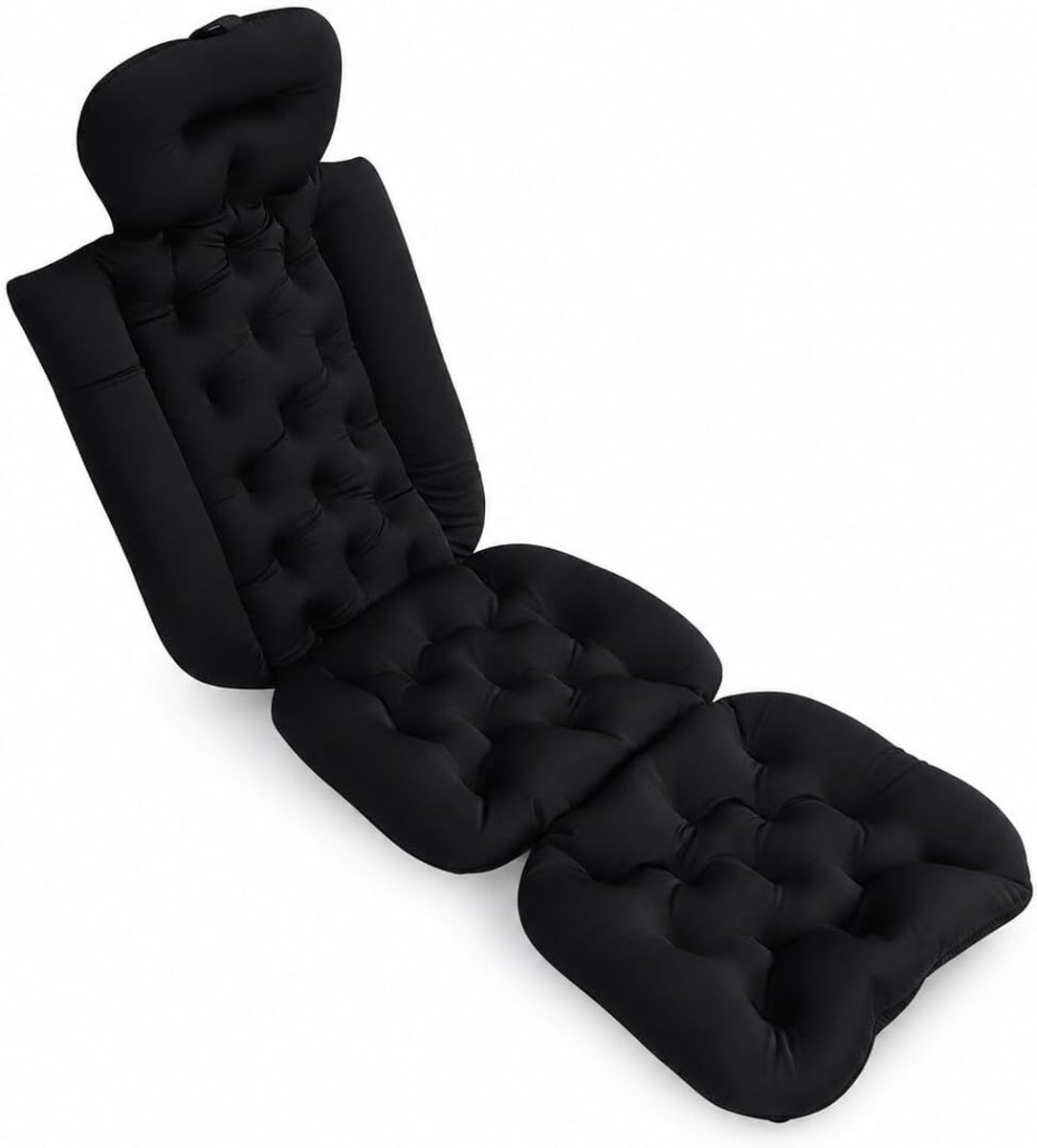 SnelShoppen - Full Body Badkussen voor Badkuip, Ergonomisch Badkussen met Sterke Zuignappen, Wasbaar en Afneembaar Badkussen voor Hoofd, Nek, Schouder
