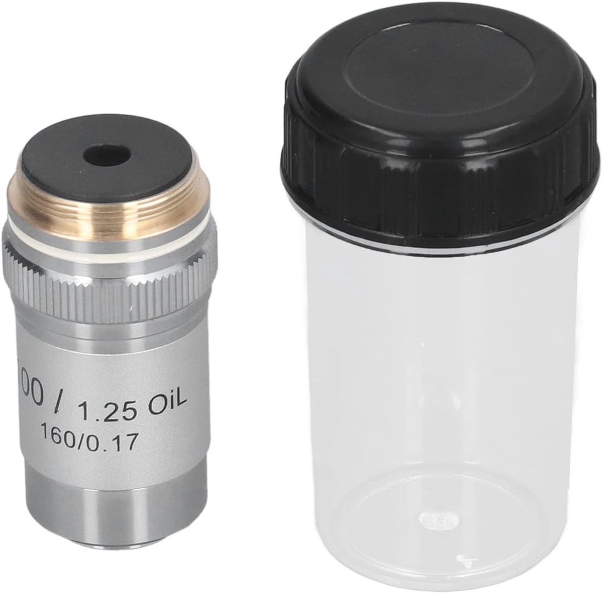 SnelShoppen - 100X Achromatische Microscoopobjectief Hoge Vergroting 20.2mm Schroefdraad voor Professionele Biologische Microscopen