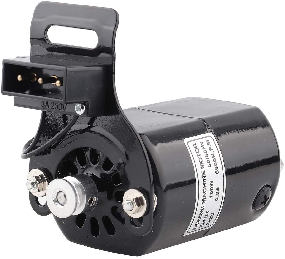 SnelShoppen - 220V 100W Naaimachine Motor 7000RPM - Elektrische Motor voor Naaimachines, Vervangingsonderdeel, 0.5 AMP, Ideaal voor Thuisgebruik