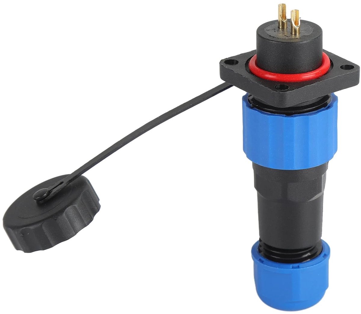 SnelShoppen - SP16 Plug Socket Luchtvaart Stekker IP68 Waterdichte Voedingsconnector 4-Holes 250V 5A Aansluitadapter voor Tuin, Camping en Buitentoepa