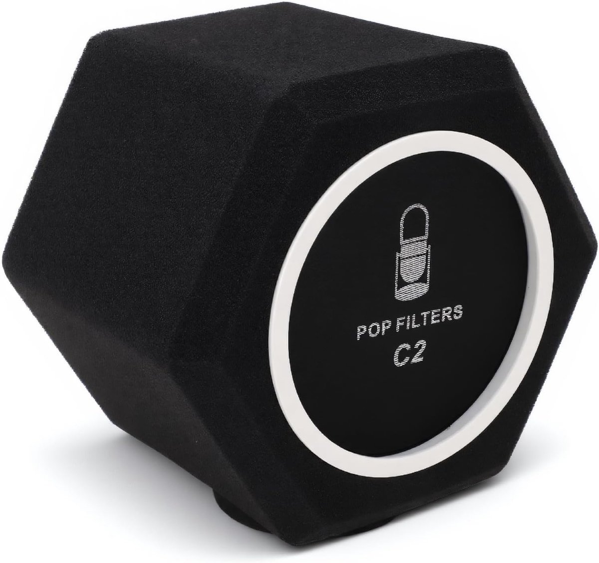 SnelShoppen - Studio Microfoon Windscreen Pop Filter voor Microfoons - Geluidsabsorberende Foam voor Opnames in Opnamestudio's - 5-zijdige Geluidsredu