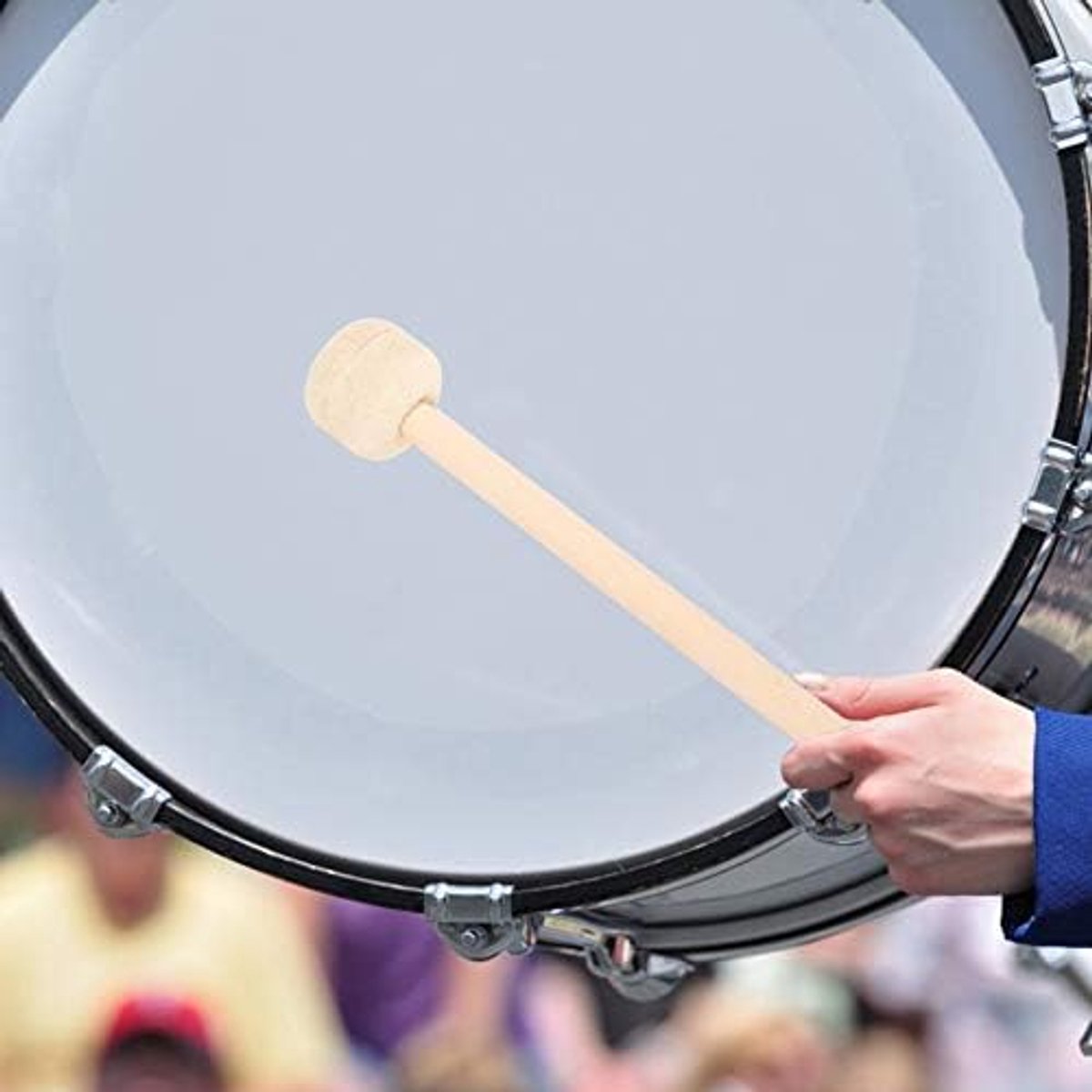 SnelShoppen - Drumhamer, Hamer van Wol, 2 Stuks Tungsten Hamer met Houten Handvat, Percussie Instrument Accessoires voor Marching Band