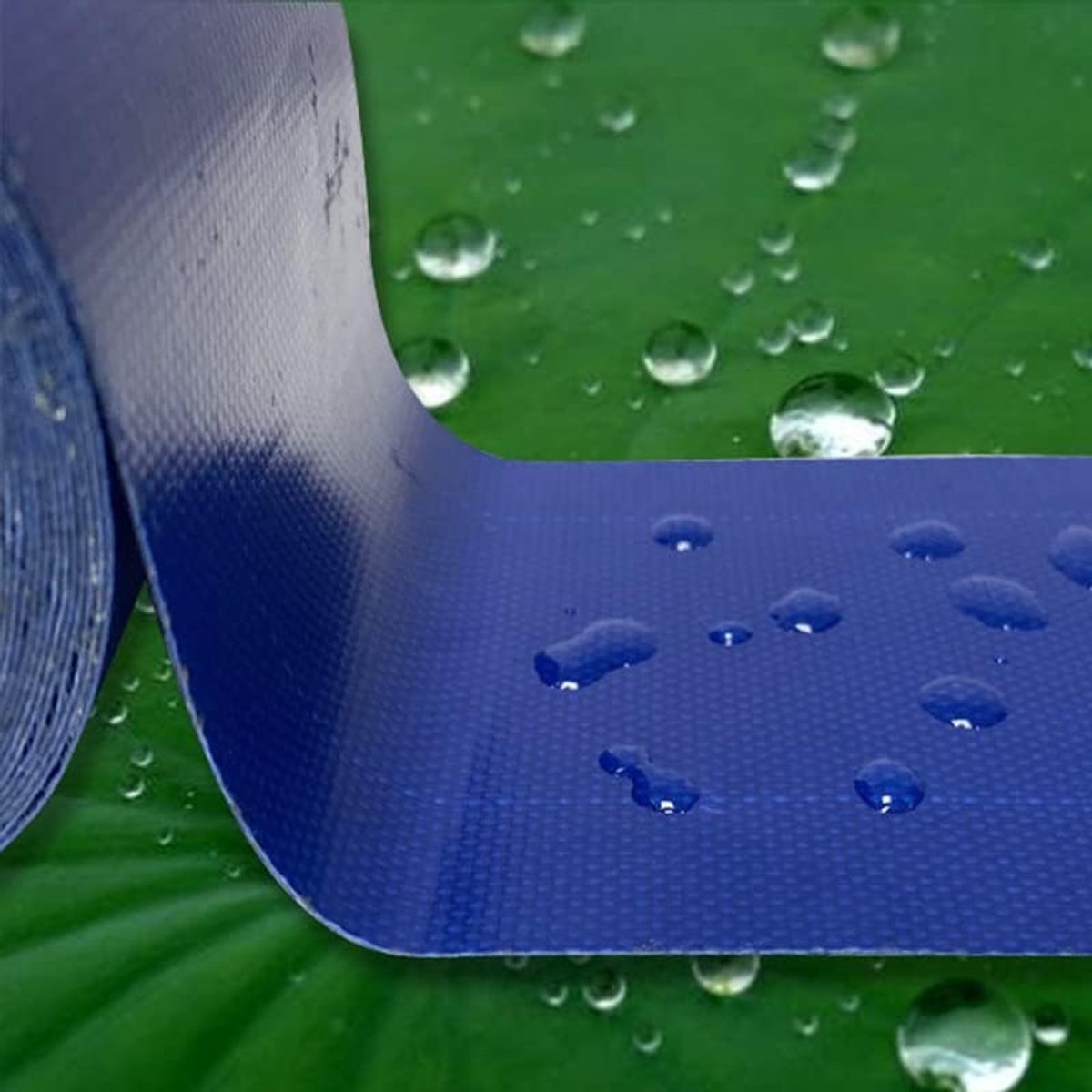 SnelShoppen - Tarpaulin Reparatietape 8cm x 5M PVC Waterdichte Plakband Sterk Zelfklevend Voor Tenten en Partytenten (Blauw)