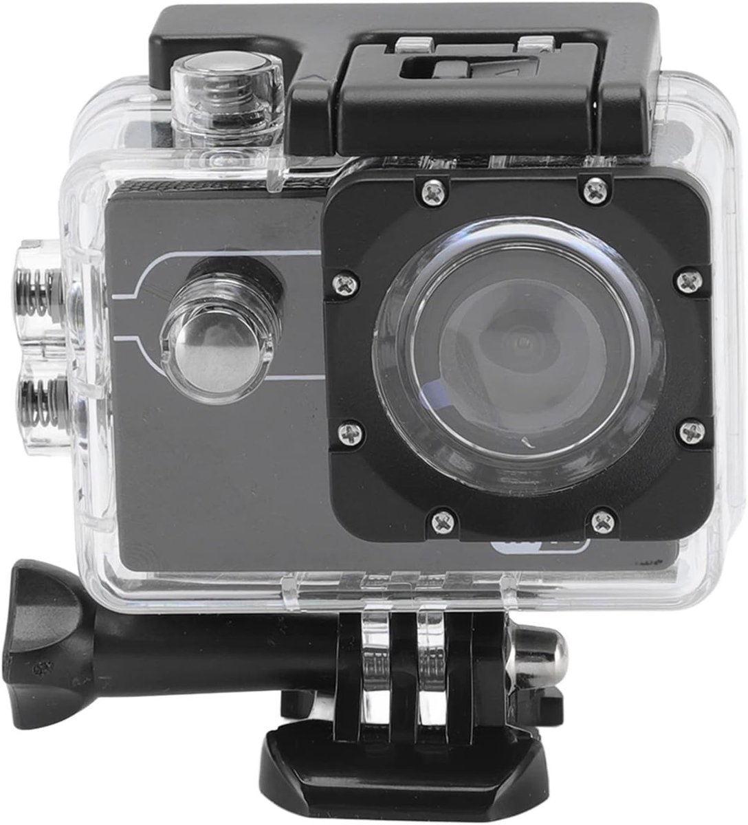 SnelShoppen - WiFi Actie Duikcamera 4K Hoogtepunten, Waterdichte Sportcamera met 170 Graden Groothoeklens voor Onderwater en Buitensport