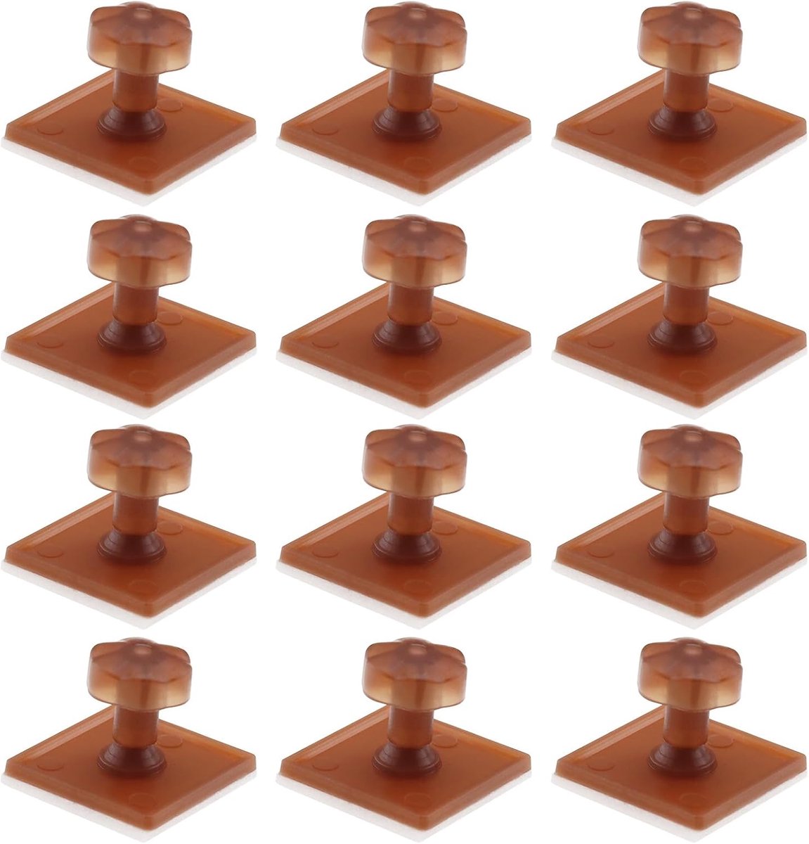 SnelShoppen - 56Pcs Raam Hor Bevestigingsclips met Schroefdeksel, Zelfklevende Ramen Scherm Bevestiging voor Vliegenhorren, DIY Schermdeuren, Insecten