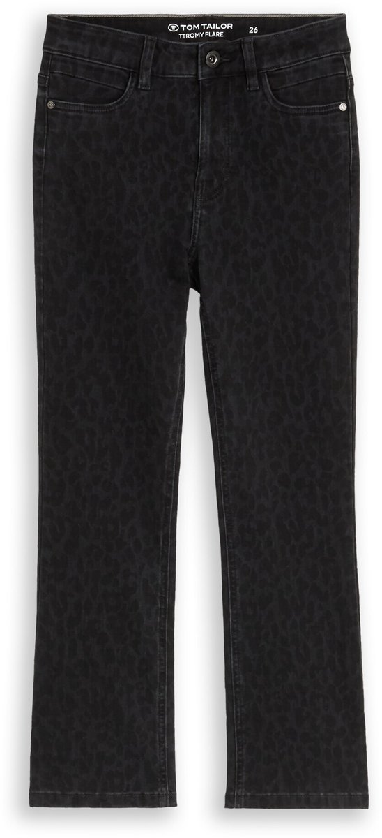 Tom Tailor - TTROMY FLARE-jeans - Maat 28/28 - leo denim allover