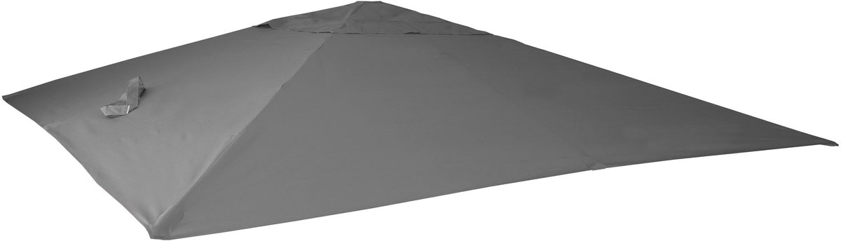 MCW Vervangende hoes voor luxe zweefparasol MCW-A96, parasolhoes, 3x4 m (Ø 5 m), polyester ~ antraciet