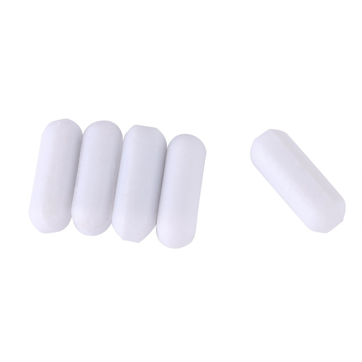 SnelShoppen - 5Pcs Magnetische PTFE Type-C Laboratorium Shaker voor Meng- en Homogenisatie Geschikt voor C5 15mm Proefbuizen Magnetisch Roeren Apparat