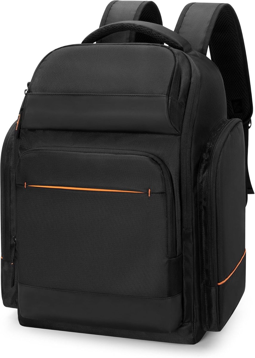 Trunab DJ cable backpack with 3 detachable dividers and laptop compartment, DJ controller bag for microphones, sound - ShopVlot