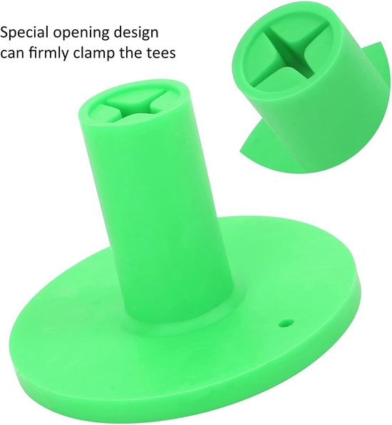 Rubber Golf Tee Holder - Golf Rubber Tee Holders - Training Ball Tees Holder - Golf Ball Holder voor Oefening & Driving Range Mats (GREEN) — afbeelding 5