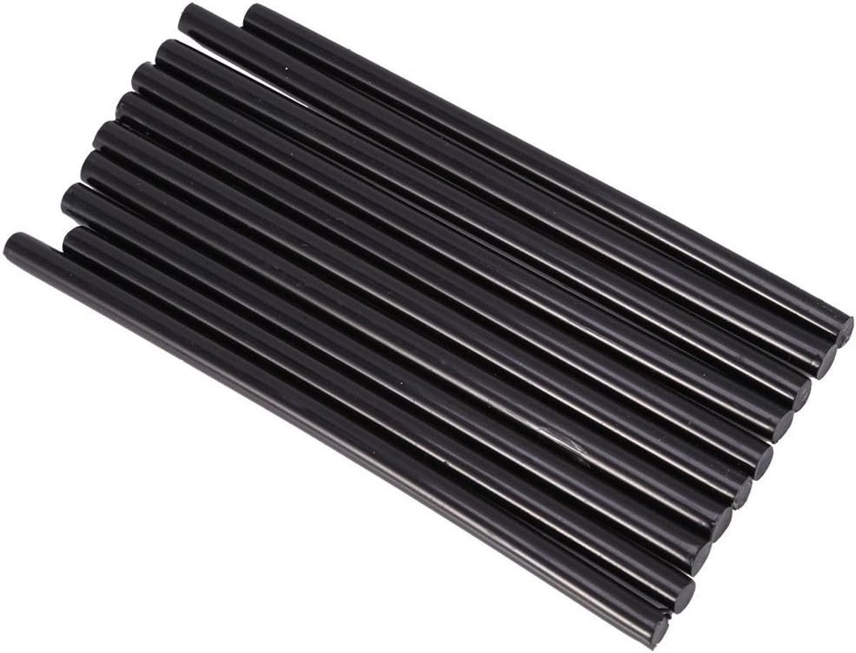SnelShoppen - Lijmpistool met 10 kleurrijke lijmstiften van 7 x 150 mm, elektrisch verwarmd, sterke hechting, veelzijdig voor knutselen, hobby en hand