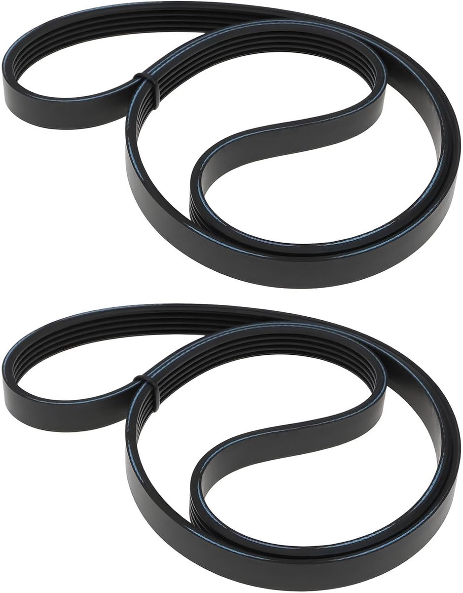 SnelShoppen - 2 Stuks Poly Rib Aandrijfriem 864mm Geschikt voor Metabo HC 260 - Duurzaam Rubber Materiaal voor Betrouwbare Prestaties