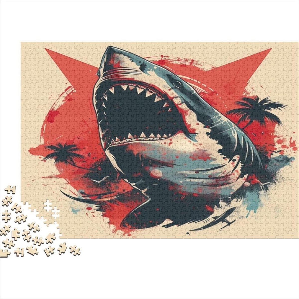 Huisdier Puzzel - Volwassen Puzzel - Ontspanning en Plezier - Unieke Vormen en Letters - 75 x 50 cm - Gekleurd
