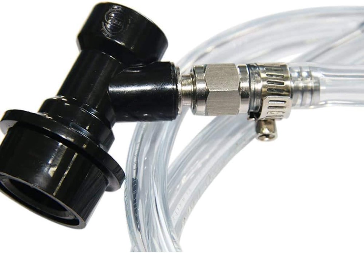 SnelShoppen - Ball Lock Tap Set met 3ft Bierleiding voor Thuisbrouwen, Perfect voor Feesten, Bruiloften en Barbecues, Gezond Materiaal, Geen Lekkage