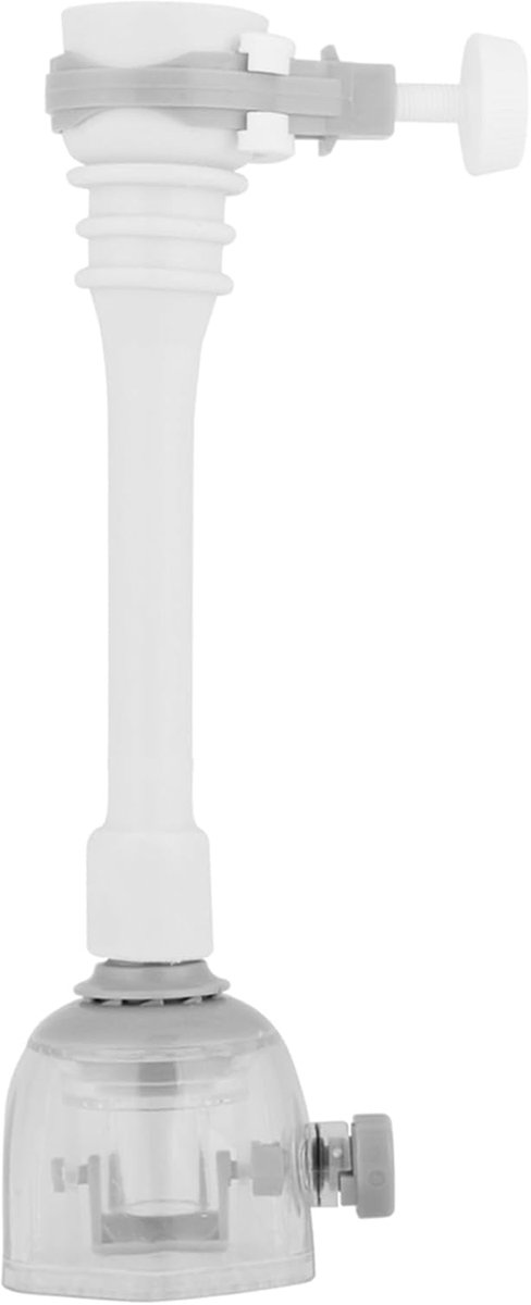 SnelShoppen - Faucet Extender Waterbesparende Beweegbare Waterbesparende Extensie Kraan Spatvrij Keuken Ventiel Spray (18cm-Grijs)