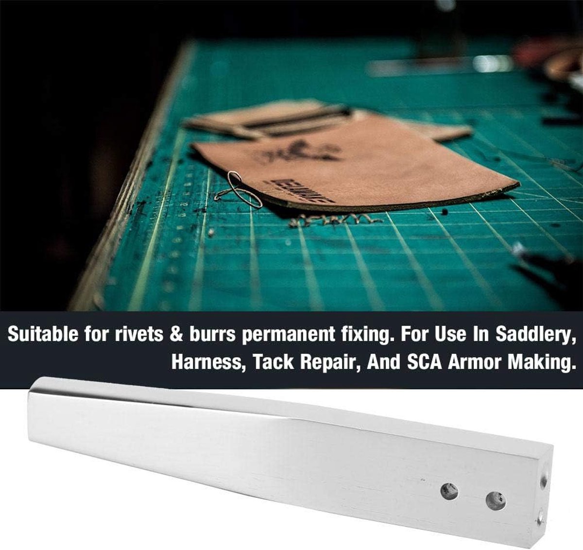 SnelShoppen - Rvs 2-in-1 Koperen Rivet Invoertools voor het Bevestigen van Leren Rivetten - Ideaal voor Harnassen, Reparaties en SCA Harnassen