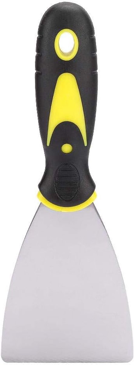 SnelShoppen - 3D Printer Spatula Metaal Spatel 3D Printer Verwijder Tool Schraper Spatel, Rubber Handgreep RVS Metaal Gereedschap Precisie RVS Mes, 3D