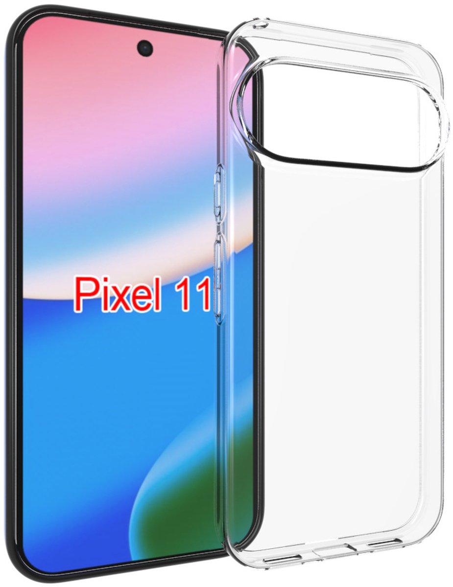MobyDefend Hoesje - Geschikt voor Google Pixel 11 - Transparante TPU Backcover - Volledig Doorzichtig
