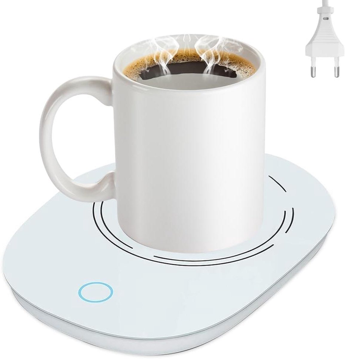Bekerwarmer - Drank warmer - Warme dranken - Automatische uitschakeling - 55 Graden - Wit