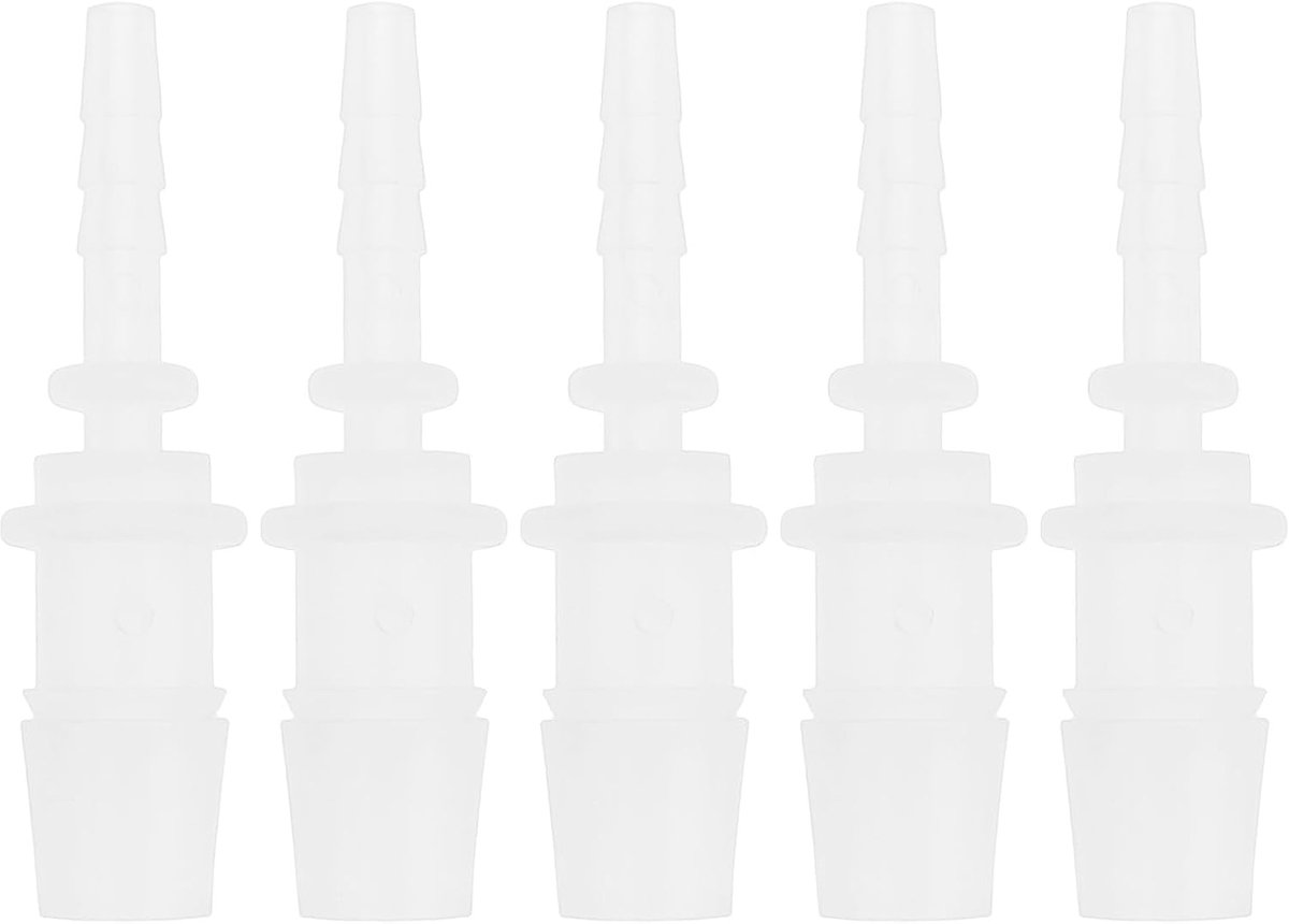 Hose connector 4mm tot 10mm - kunststof adapter - 54mm lengte - verbinding voor koude waterleidingen - ShopVlot