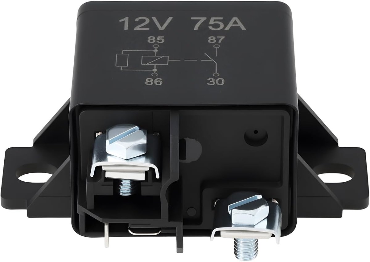 SnelShoppen - 12V 75A Startrelais Geschikt voor Bosch 0332002168 V23232-D0001-X001 - Hoge Temperatuurweerstand - Voor Voertuigen, Heftrucks en Graafma