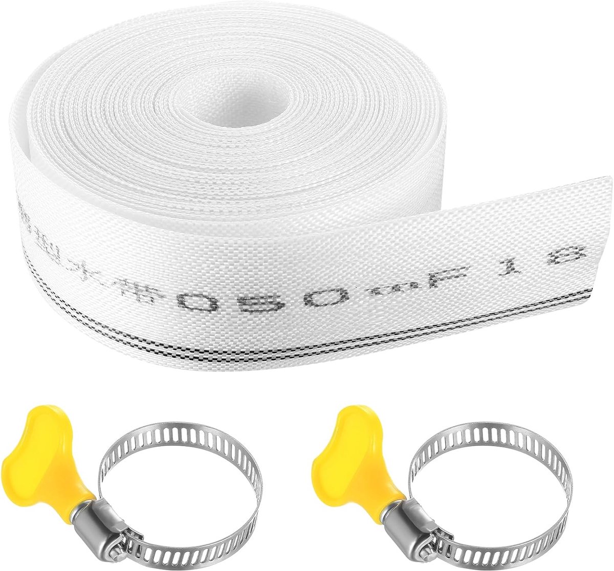SnelShoppen - Waterpomp Slang 32 mm x 10 m - Vijverslangen, Afvoerslangen voor Dompelpompen en Vuilwaterpompen - Inclusief 2 Stuks Slangclips