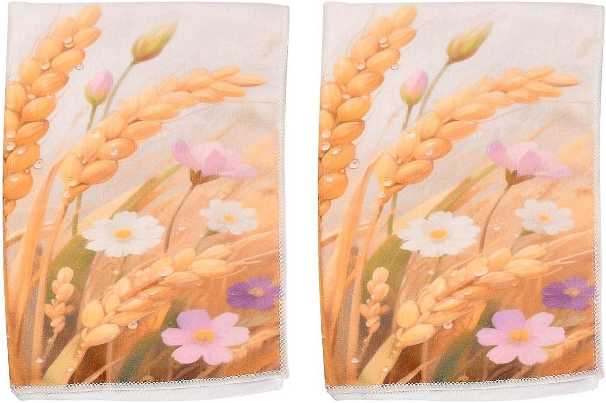 Keukenhanddoeken 40 x 60 cm - Microvezel - Herfstmotief - Absorberend en snel drogend - ShopVlot