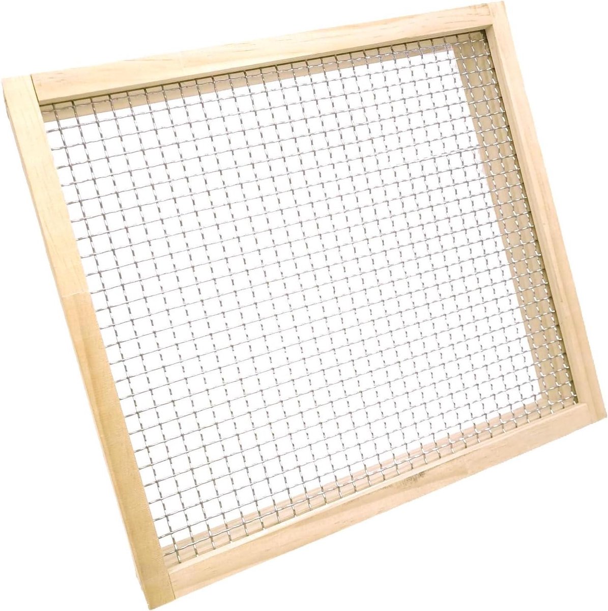 Compost Zeef - Tuin Zeef - Bodem Voorbereiden - Houten Frame - 36 x 30 x 6 cm - Natuurlijk